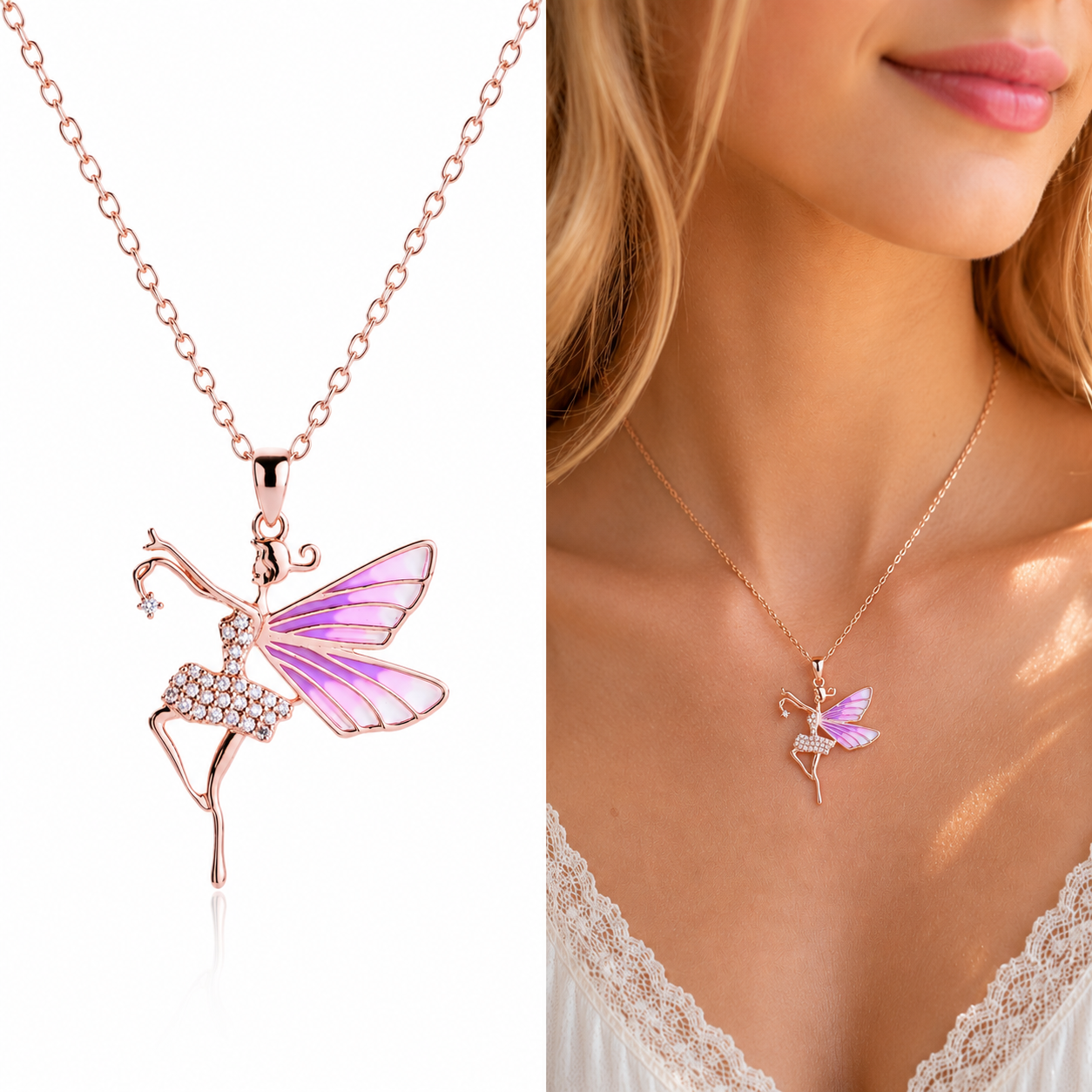 925 Silver Necklace Gifts for Women,Dance Recital Gifts for Her Ballet Pendant Jewelry