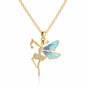 925 Silver Necklace Gifts for Women,Dance Recital Gifts for Her Ballet Pendant Jewelry