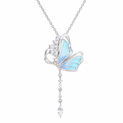925 Sterling Silver Butterfly Necklace Pendant for Women Valentine's Day, Mother's Day Gifts