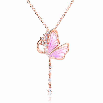 925 Sterling Silver Butterfly Necklace Pendant for Women Valentine's Day, Mother's Day Gifts