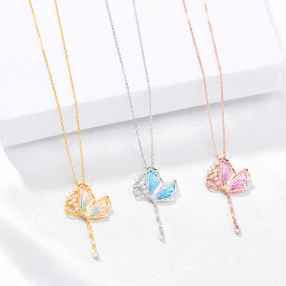 925 Sterling Silver Butterfly Necklace Pendant for Women Valentine's Day, Mother's Day Gifts