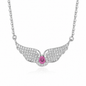 Angel Wing Pendant Necklace for Women – 925 Sterling Silver 18K Gold Plated CZ Wing Necklace, Dainty Everyday Jewelry