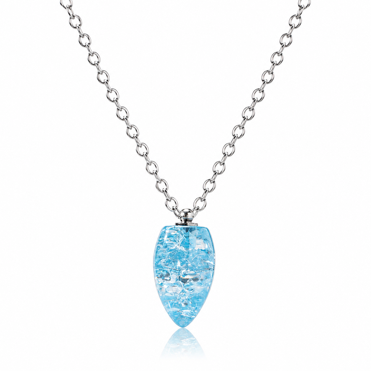 18K Gold-Plated Stainless Steel Colorful Zircon Pendant Necklace