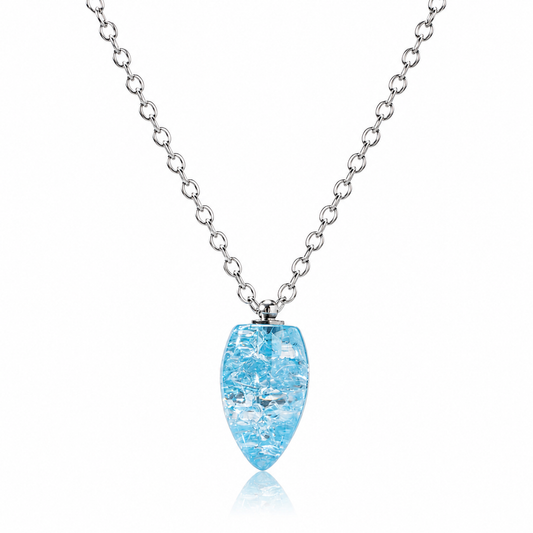 18K Gold-Plated Stainless Steel Colorful Zircon Pendant Necklace