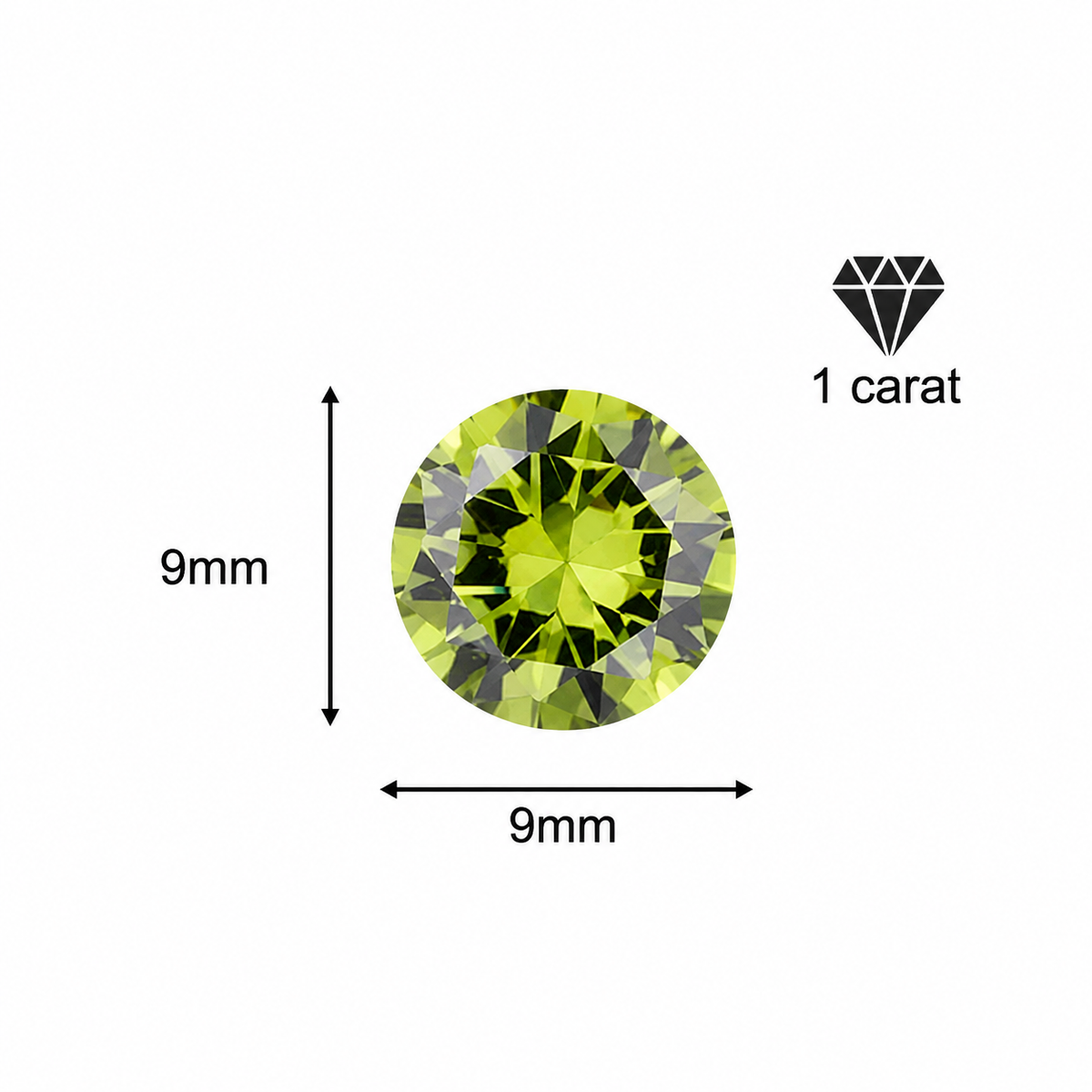 Classic 925 Silver & Zircon Stud Earrings (1–4 Carat) – Unisex Style