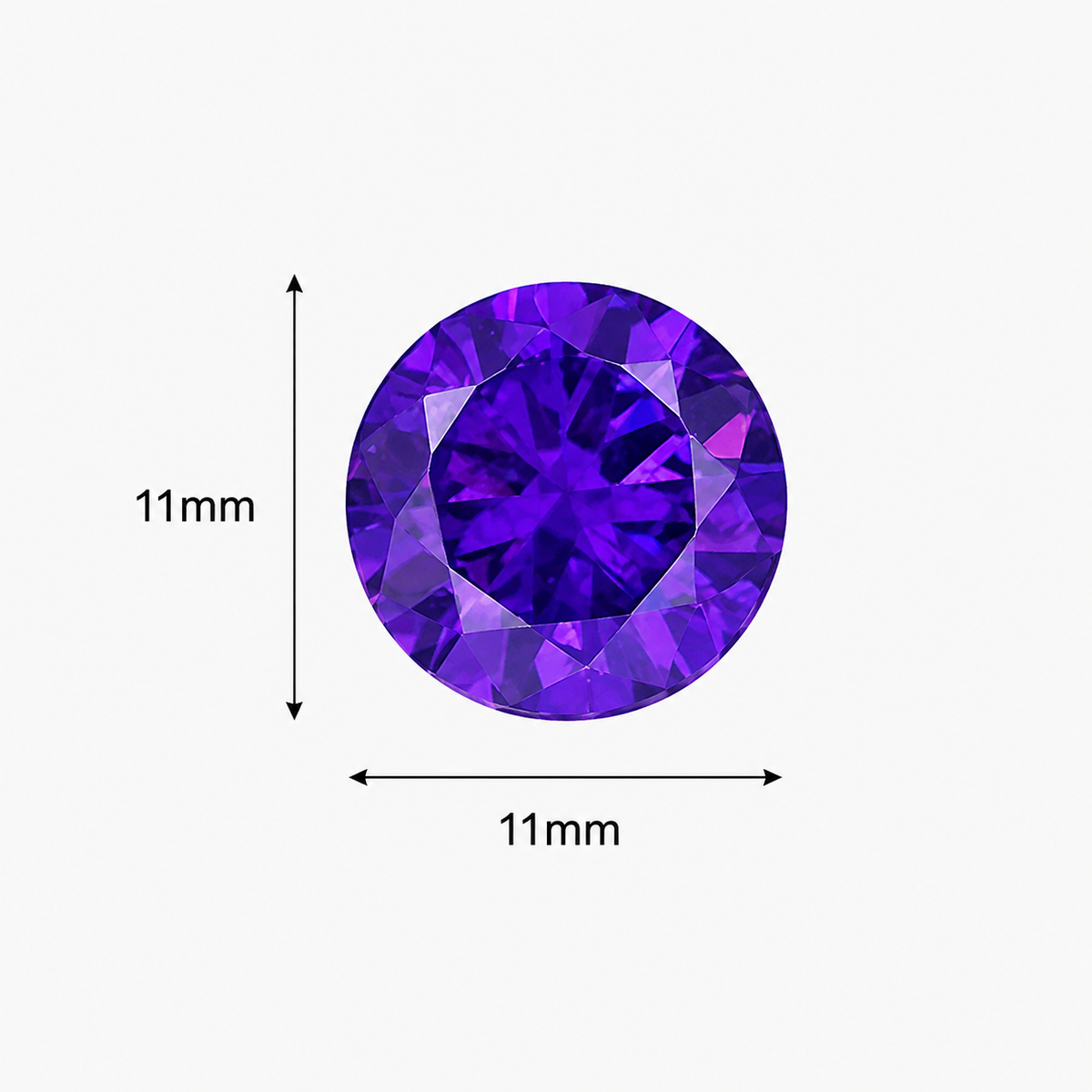 925 Sterling Silver & Purple Zircon Versatile Earrings (Unisex, 1–4 Carat)