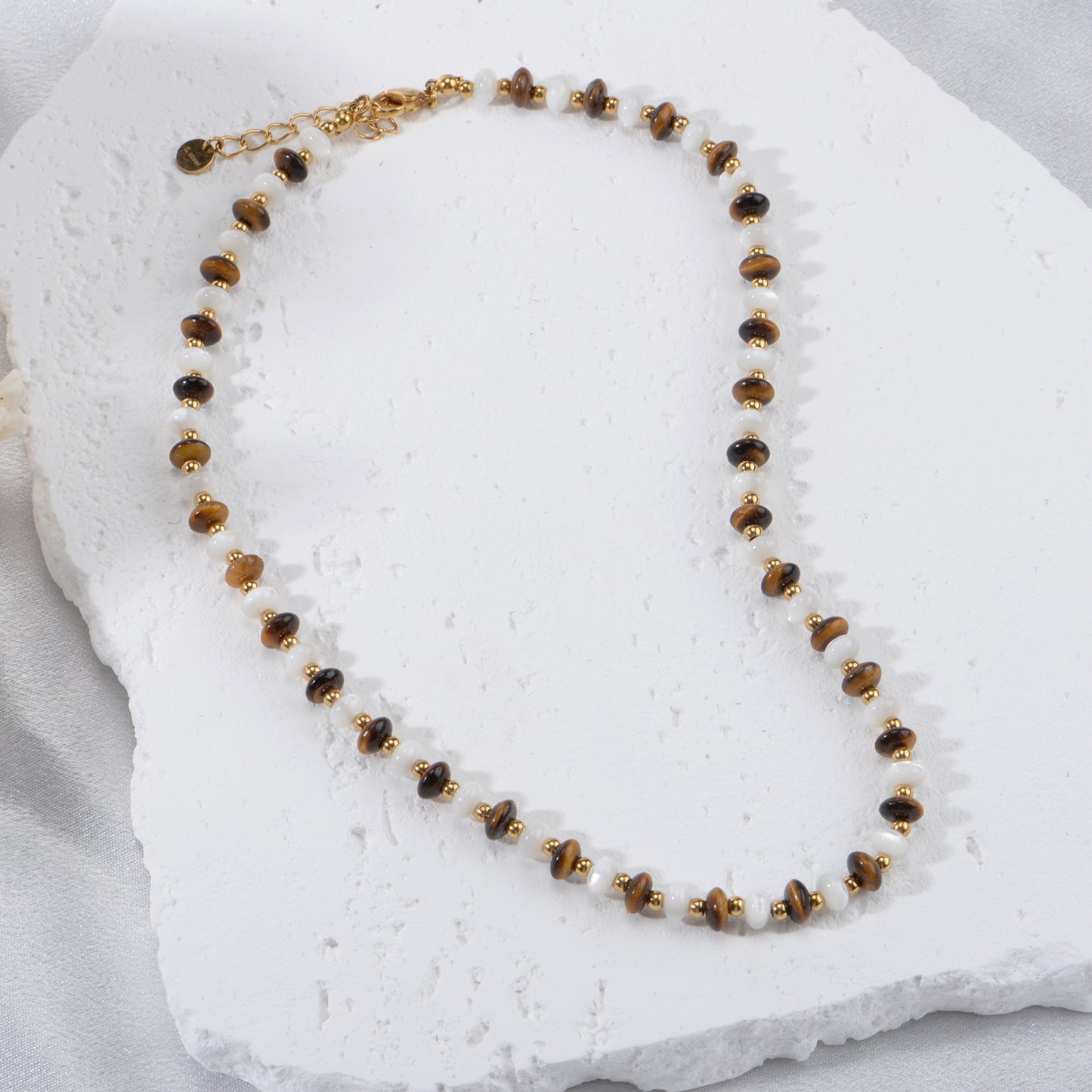 Tiger Eye Beaded Necklace