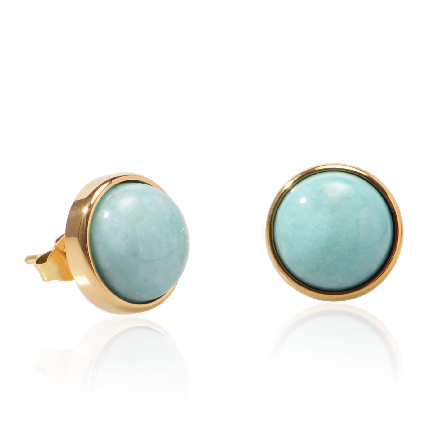 Natural Stone Earrings Ear Stud Stainless Steel Chain Jewelry For Women