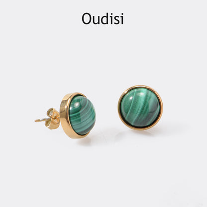 OudisiJewelry Nature stone earring studs