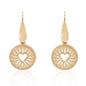 Stainless Steel 18K Gold Plating  Hollow heart drop earring
