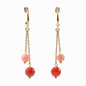 Nature stone extension stack earrings