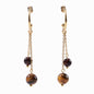 Nature stone extension stack earrings