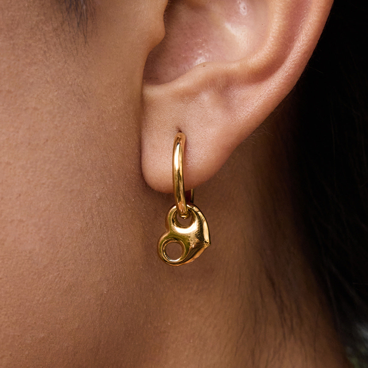 Pig-nose Heart Earrings