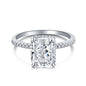 Luxury 925 Silver Square Cut Zirconia Ring with Colorful Gemstone | Elegant Women’s Statement Ring