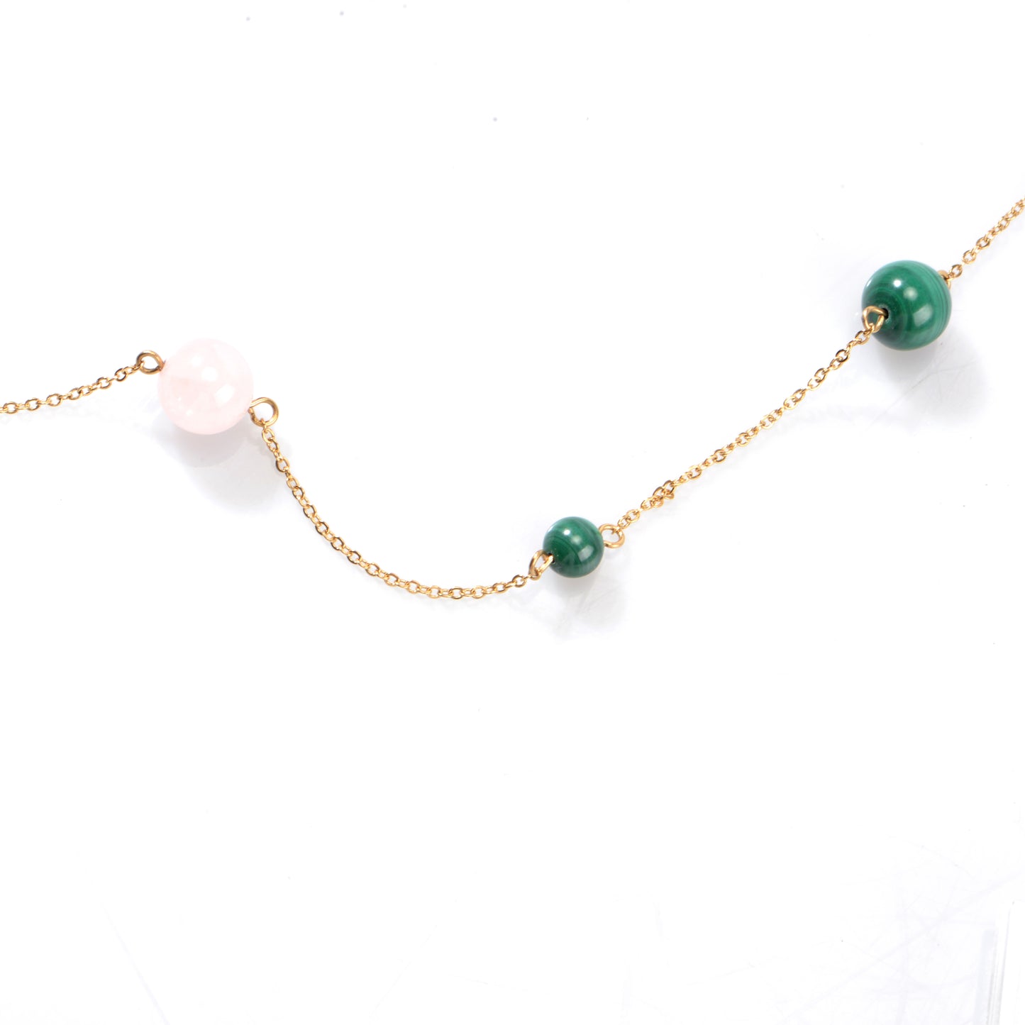 Natural Stone Sweater Necklace