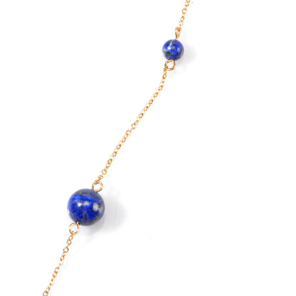 Natural Stone Sweater Necklace