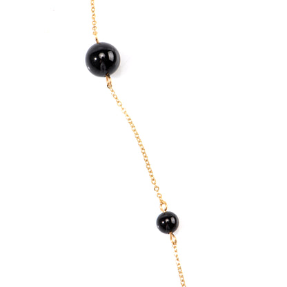 Natural Stone Sweater Necklace