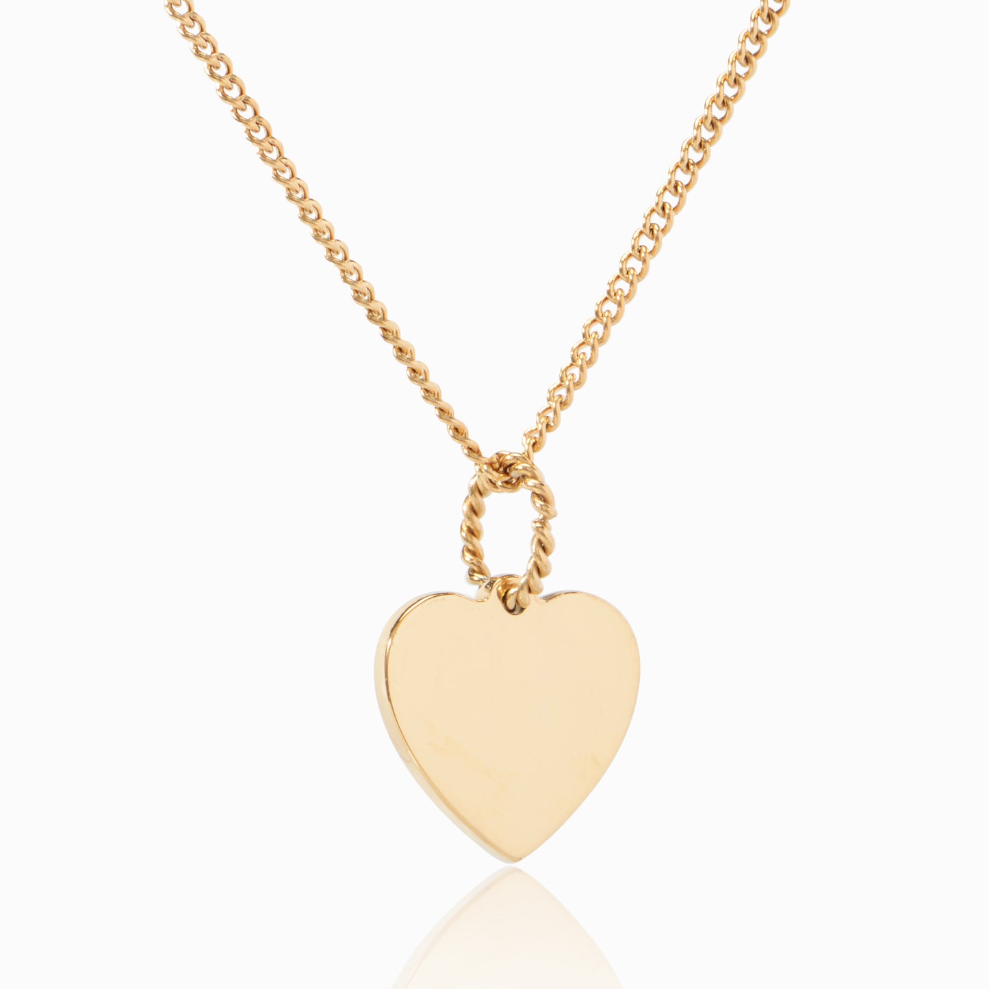 Oudisijewelry Stainless steel heart pendant necklace
