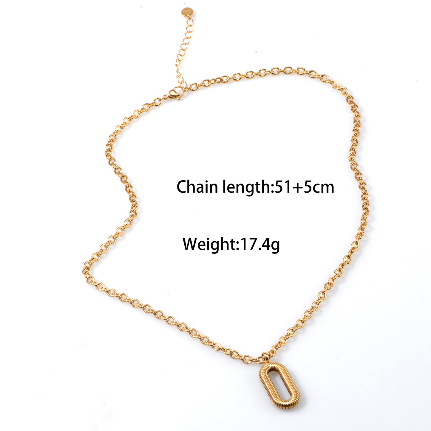 Stainless steel pendant necklace