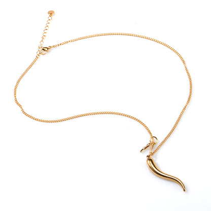 Oudisijewelry 316L Stainless steel Chilli Pendant Necklace