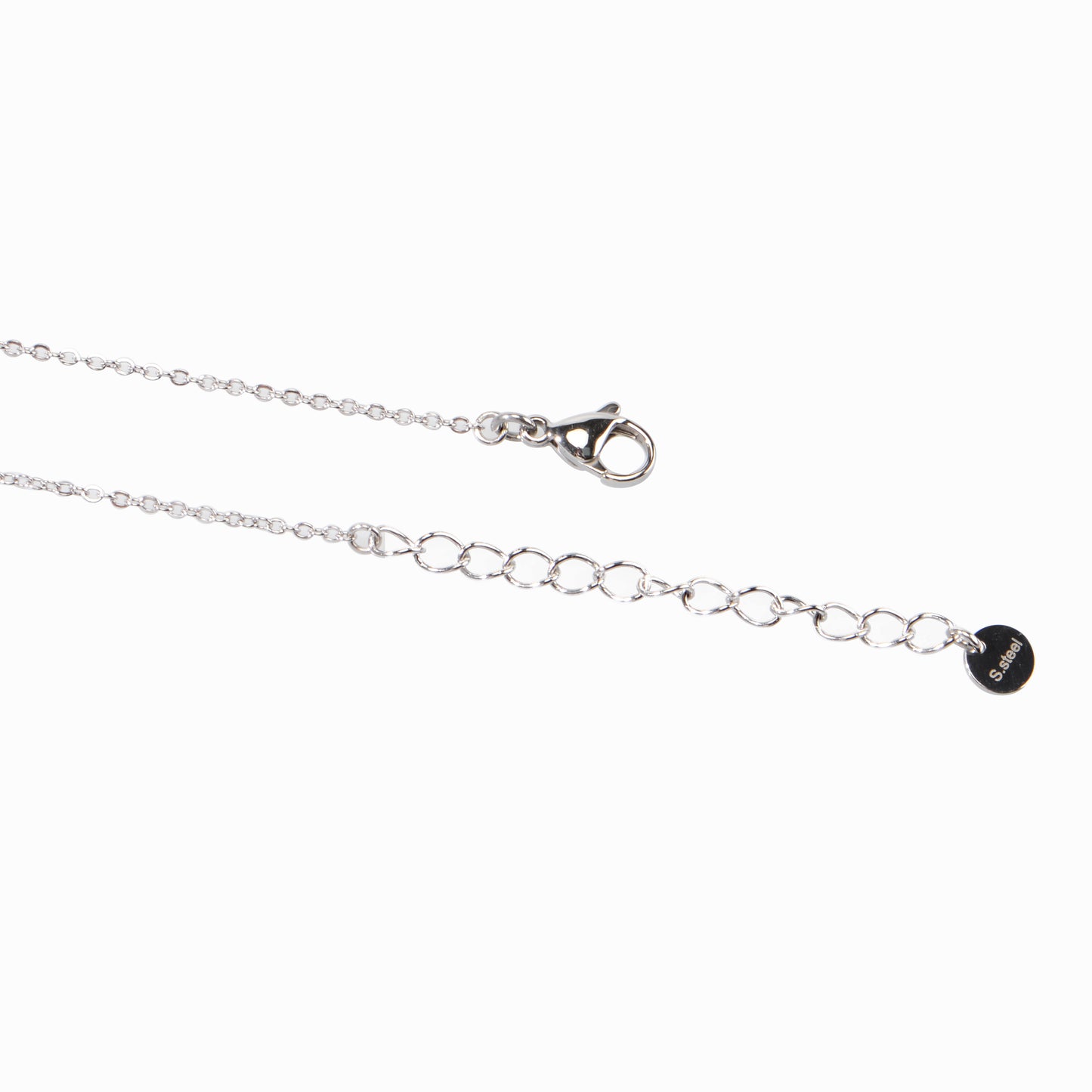 Semi-precious stone beaded pendant extension necklace