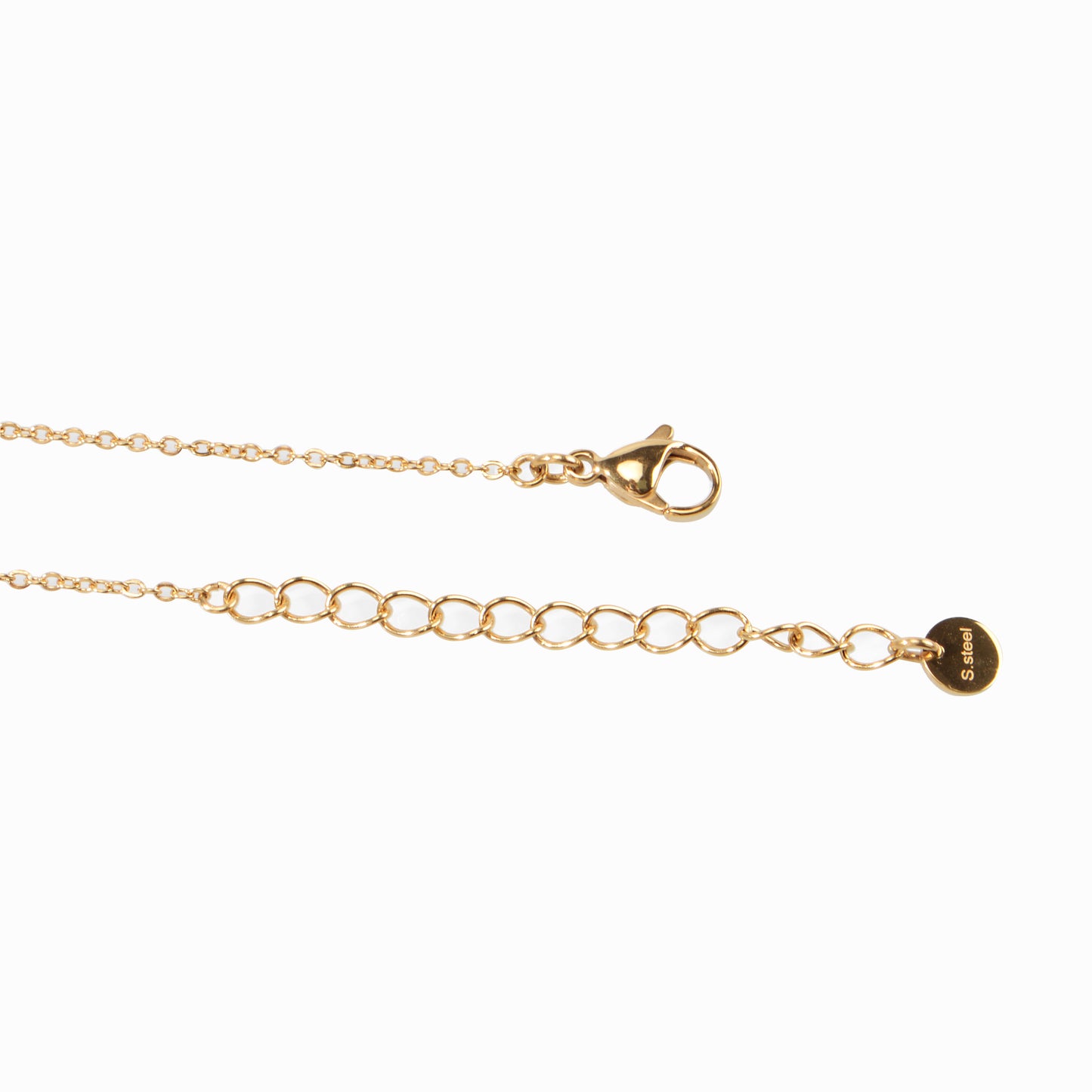 Semi-precious stone beaded pendant extension necklace