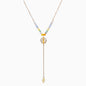 Semi-precious stone beaded pendant extension necklace
