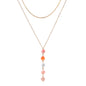 Nature stone extension stack necklace
