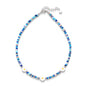 Oudisijewelry Handmade Decor Beaded Flower Necklaces Series Natural Stone Cylinder Beads with Chain Necklace