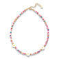 Oudisijewelry Handmade Decor Beaded Flower Necklaces Series Natural Stone Cylinder Beads with Chain Necklace