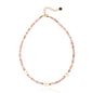 Oudisijewelry Handmade Decor Beaded Flower Necklaces Series Natural Stone Cylinder Beads with Chain Necklace