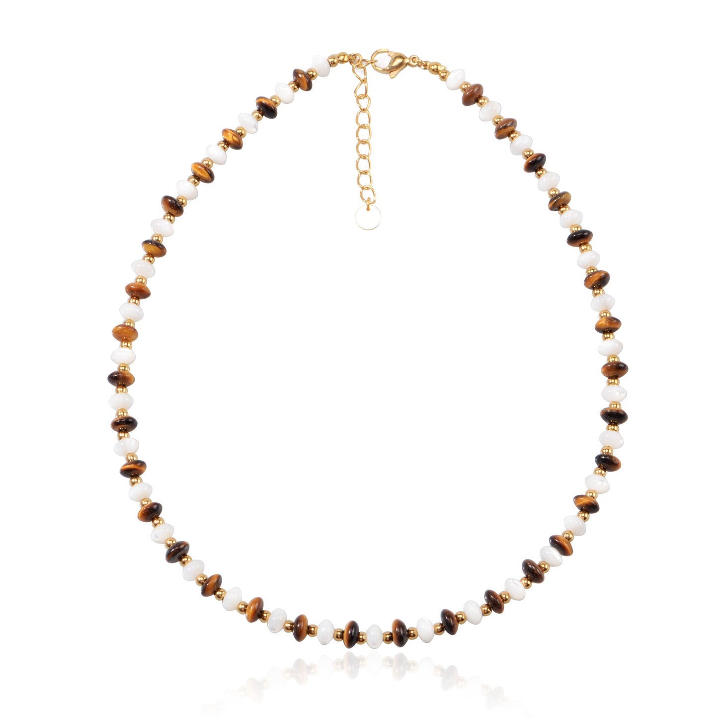 Tiger Eye Beaded Necklace