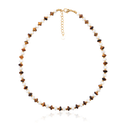 Tiger Eye Beaded Necklace