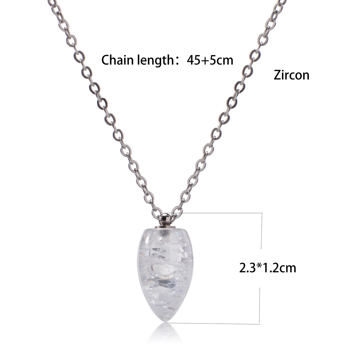 Oudisijewelry Colorful Zircon Pendant Necklace