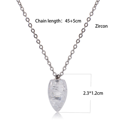 Oudisijewelry Colorful Zircon Pendant Necklace