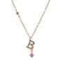 Initial 26 Letters Alphabet Zircon Custom Stainless Steel Pendant Fine Fashion Jewelry Necklaces for Women Wholesale 2025