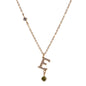 Initial 26 Letters Alphabet Zircon Custom Stainless Steel Pendant Fine Fashion Jewelry Necklaces for Women Wholesale 2025