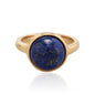 Stainless Steel Handmade Natural Round Shape Gemstone Ring Jewelry for Women Gift
